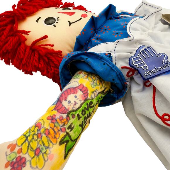 Applause 16" Classic Raggedy Ann Soft Cloth Doll w/Tags Signed by Joni Gruelle - Picture 6 of 7